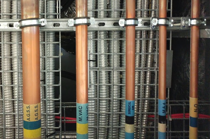 Medical gas pipelines