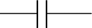 Capacitor symbol